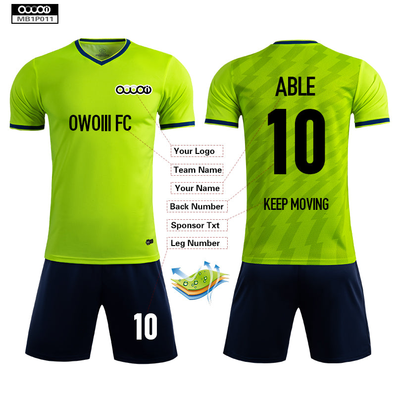 Soccer Jersey Custom MB1P011-Fluorescent Green